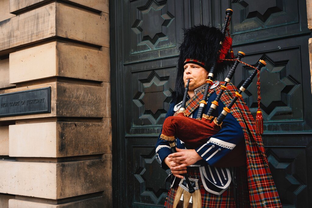 Bagpipes.