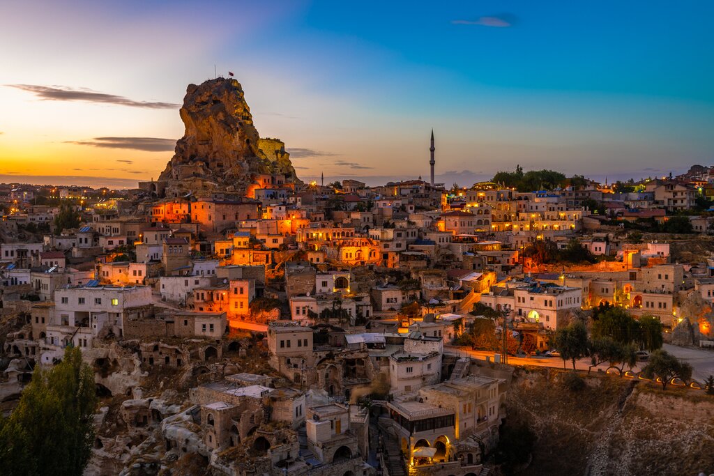 Start your trip by spending three nights in the historic Cappadocia region 