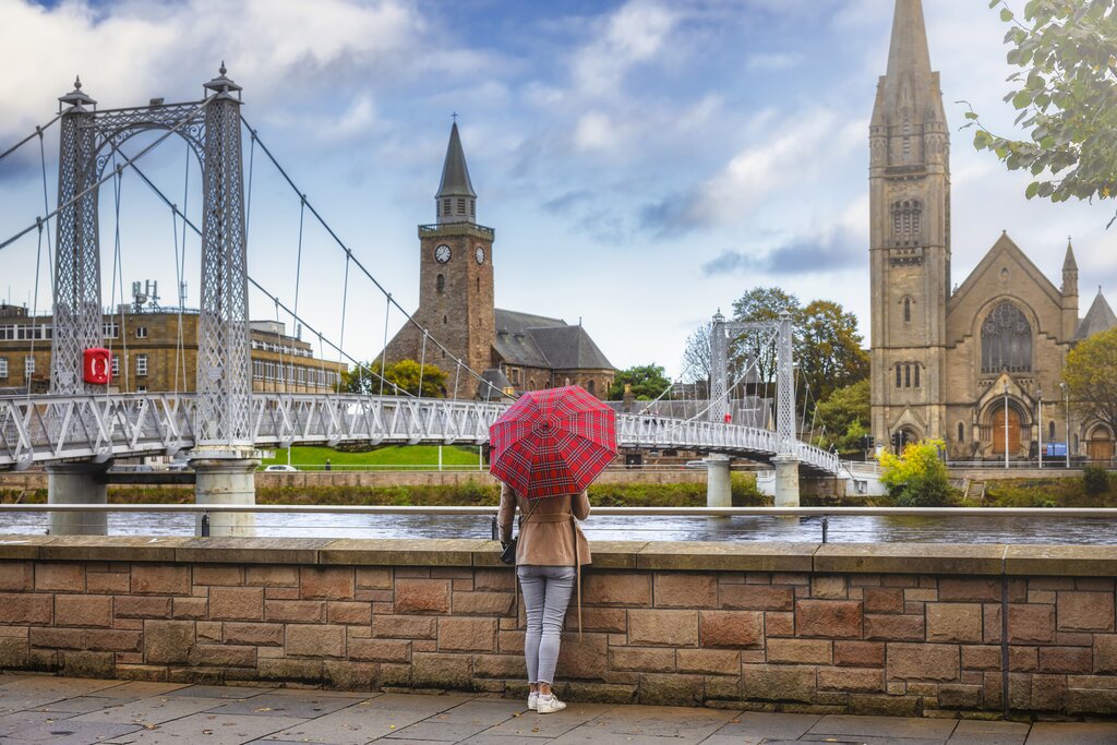 Take in the sights of Inverness, gateway to the Scottish Highlands