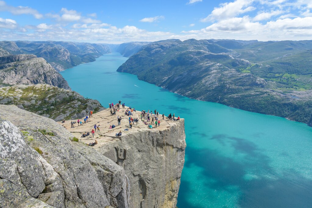 End the trip with a hike to Pulpit Rock near Stavanger