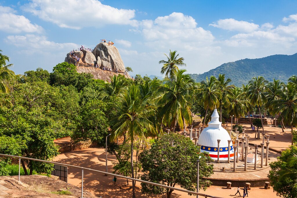 Mihintale Rock is an important pilgrimage site for Buddhist Sri Lankans