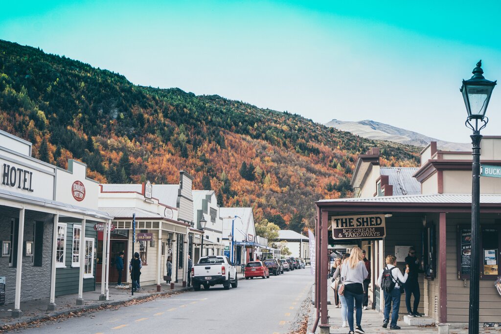 Arrowtown, a town neighboring Queenstown