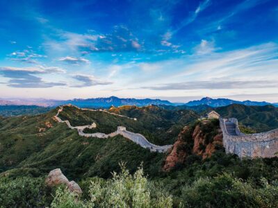 Sunrise at Jinshanling Great Wall of China, Jinshanling, Beijing, China