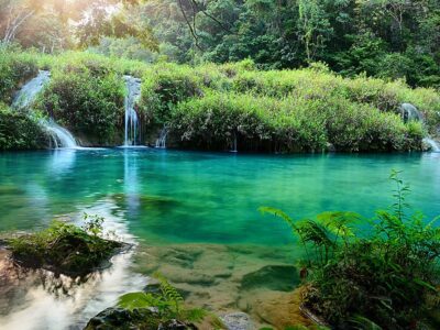 Beautiful Cascades National Park in Guatemala Semuc Champey at s